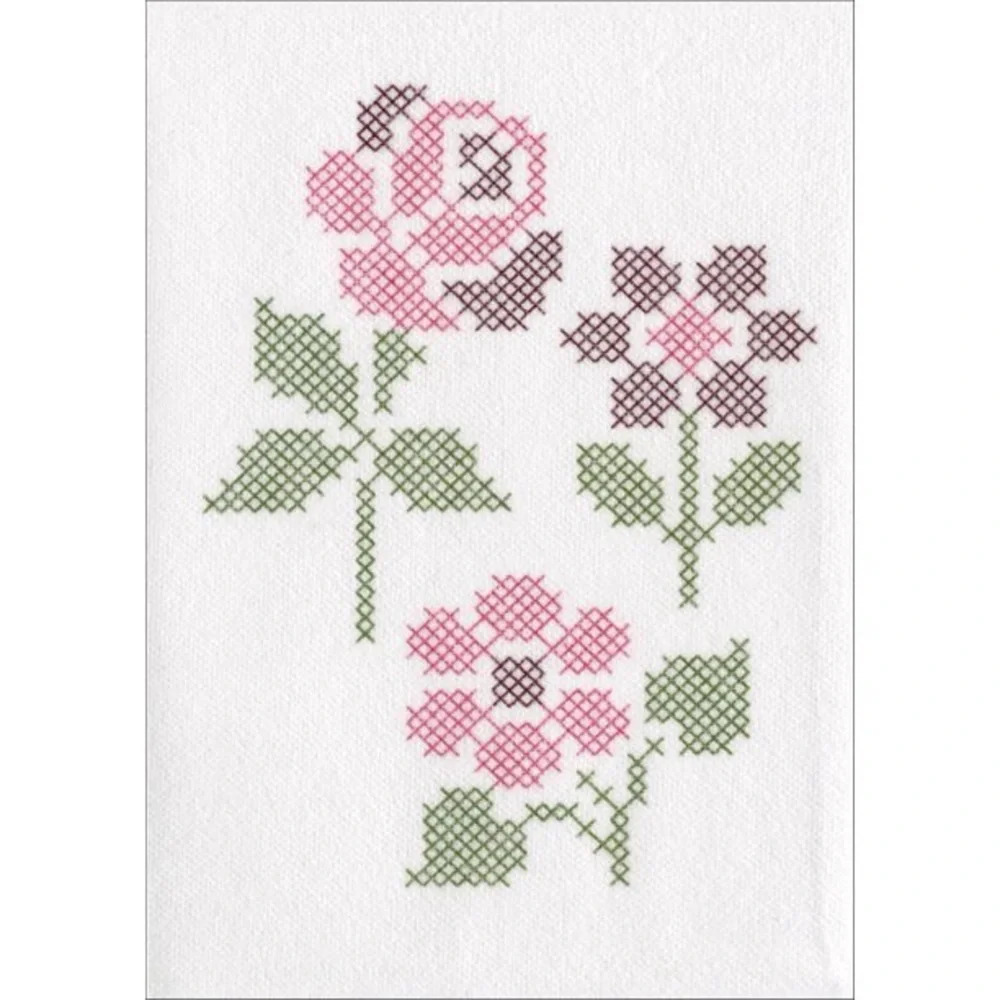 DMC Magic Paper Flowers Design Sheet for Cross Stitch Embroidery - 2 pack